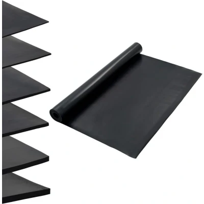 Afbeelding van vidaXL Vloermat anti slip 2 mm glad 1,2x5 m rubber