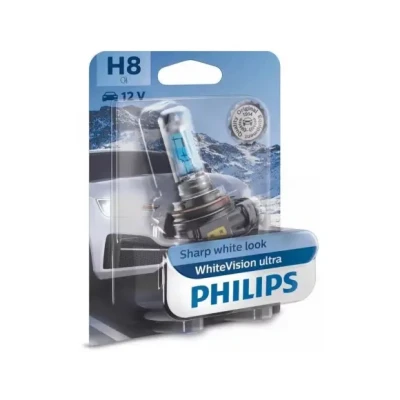 Afbeelding van Philips H8 Halogeen lamp 12V PGJ19 1 WhiteVision Ultra