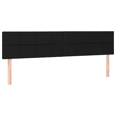 Afbeelding van vidaXL Hoofdbord, 2 delig, zwart, 80 x 5 78/88 cm, stof