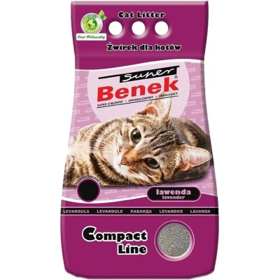 Afbeelding van 2x 25L (ca. 42 kg) Super Benek Compact Lawenda Kattenbakvulling