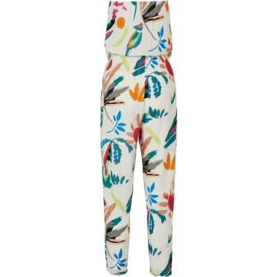 Afbeelding van Urban Classics Bandeau Jumpsuit, Dames, Maat: XS, Whitesandfruity