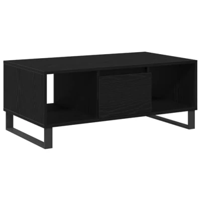 Afbeelding van vidaXL Salontafel Zwart eiken Hout Middelgroot Rechthoekig
