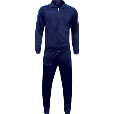 Afbeelding van Trainingspak Givova TR033 Tuta Revolution, 0402 Navy Blauw/Royal Blauw, maat 3XS (122/128)