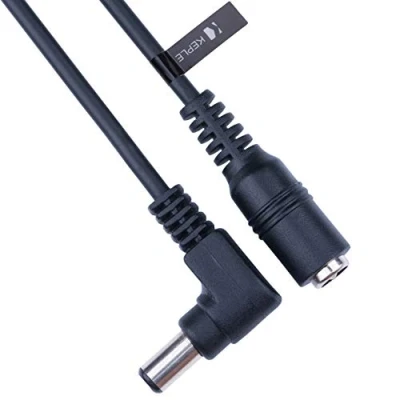 Afbeelding van Rechthoekige DC verlengkabel met 2,5 mm/5,5 mm stekker 1 m CCTV voedingsadapter Compatibel beveiligingscamera, IP camera, vrijstaande DVR, ledstrip,