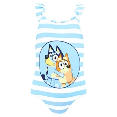 Afbeelding van Bluey Badpak voor meisjes Bingo Blauw Leeftijd 18 maanden tot 8 jaar Zwemkleding kinderen Officiële merchandising,