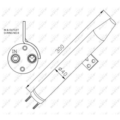 Afbeelding van NRF 33306 Filter Droger Aluminium