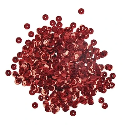 Afbeelding van Pailletten Wasbaar cup vorm rood 6 mm 4000 stuks Rayher
