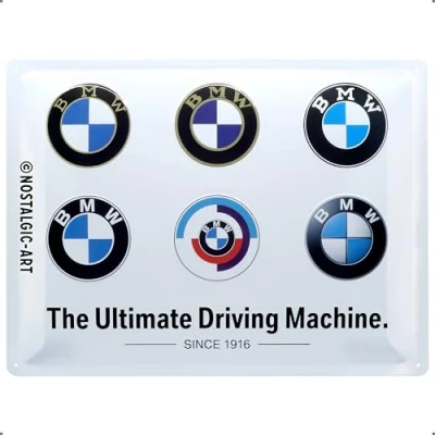 Afbeelding van Wandbord BMW The Ultimate Driving Machine Since 1916 30x40cm