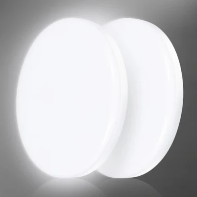 Afbeelding van genatu Set van 2 badkamerplafondlampen 4000 K Ø 28 cm