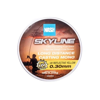 Afbeelding van Nash TT Highline Mono UV Yellow Nylon Lijn 12lb/0.30mm (1000m) vislijn