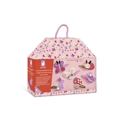 Image de Jeu créatif Janod 6 Barrettes pailletées à créer Flower Garden