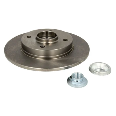 Afbeelding van ABE C4P013ABE Remschijf Achteras 249 9 4 volledig Met moer, ABS sensorring, kap, wiellagerset PEUGEOT: 208 I Hatchback, 207 Hatchback
