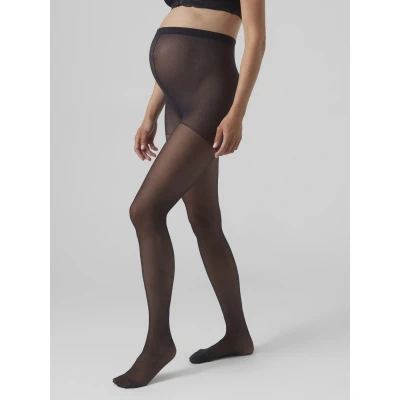 Afbeelding van Mamalicious Mlmalou Pantyhose 20 DEN 2 PACK Panty, Dames, Maat: M/L, Black/tan