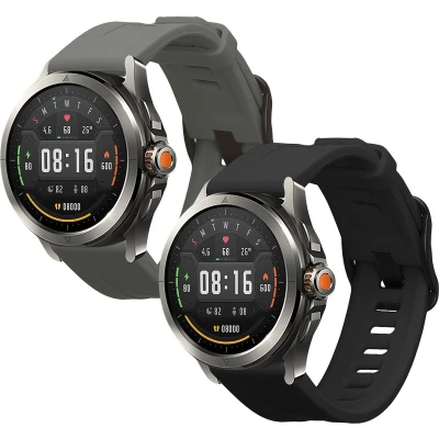 Afbeelding van kwmobile 2x horlogebandjes geschikt voor Xiaomi Watch S4 Sport bandje Smartwatch bandjes van TPU Activity tracker horloge band in zwart / donkergrijs
