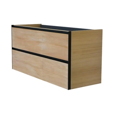 Afbeelding van Wiesbaden Lotus wastafelonderkast met 2 laden 120x45,2 cm naturel