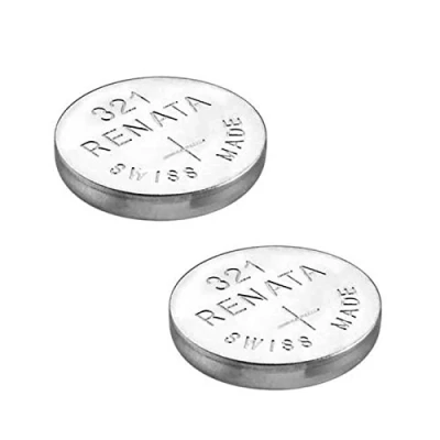 Afbeelding van 2 x renaissance batterijen voor horloges, gemaakt in Zwitserland, zilveroxide 0%, kwikvrij, 1,55 V, lange levensduur,