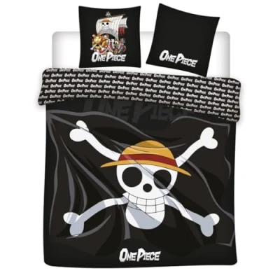 Afbeelding van One Piece Dekbedovertrek 240x220cm Polykatoen Kussensloop 65x65cm