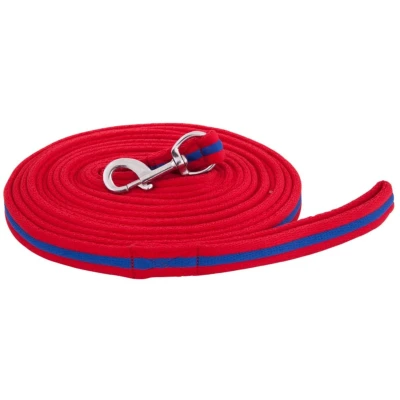 Afbeelding van Premiere Longeerlijn softgrip m/musketon Red/Indigo 8m