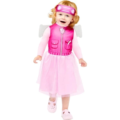 Afbeelding van amscan 9909104 Officieel gelicentieerde Paw Patrol Skye verkleedkleding voor baby&#039;s, meisjes, 2 3 jaar
