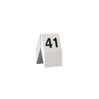 Afbeelding van Securit Tafelpanelen, nummers 41 50, 4 x 5 cm (TN 50), TN 50 WT
