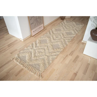 Afbeelding van Matteo vloerkleed 80 x 250 cm beige
