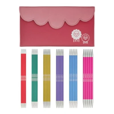Afbeelding van Sokkennaalden set Knitpro Zing 20 cm aluminium