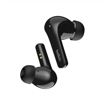 Image de Belkin SoundForm Flow Écouteurs sans fil avec micro intra auriculaire Bluetooth Suppresseur de bruit actif noir pour Apple iPhone 12 13; Samsung Galaxy Note20 S20 S21 5G S21+ Z Flip3