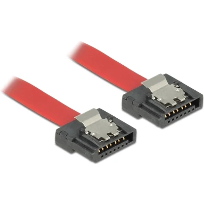 Afbeelding van SATA FLEXI datakabel plat SATA600 6 Gbit/s / rood 0,70 meter