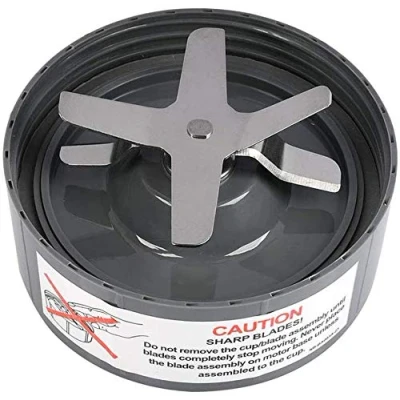 Afbeelding van vervanging extractormes, grijs, geschikt voor originele NutriBullet 600 W /900 Pro extractormes serie met siliconen rubber pakkingen seal of ring blendermes onderdelen