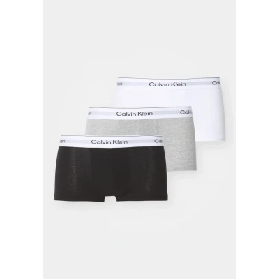 Afbeelding van Calvin Klein Underwear LOW RISE Trunk ICON 3 PACK Onderbroeken, Heren, Maat: Small, Grey heather/white/black