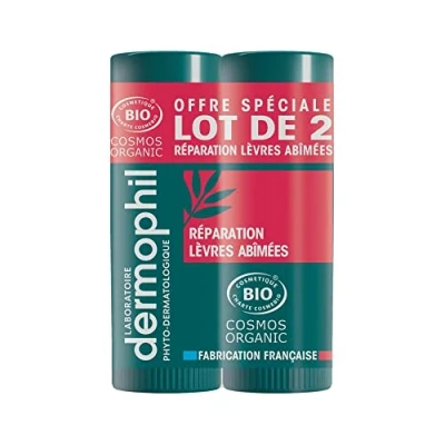 Afbeelding van Dermophil Indien Repair Beschadigde Lippen Bio Stick Set van 2 x 4 g
