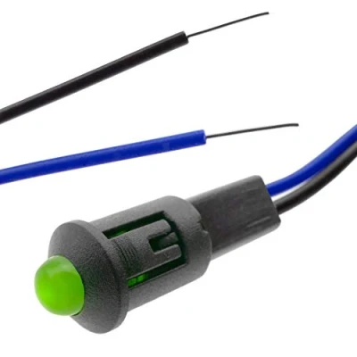 Afbeelding van BeMatik QW018 LED bestuurderslamp, 8 mm, 220 V AC, groen