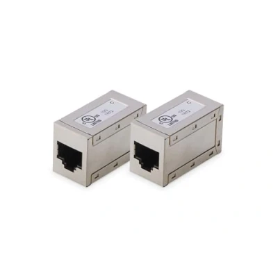 Image de DIGITUS Boîtier modulaire (couplage) CAT 6 blindé RJ 45 (pack de 2)