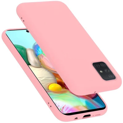 Afbeelding van Cadorabo Hoesje geschikt voor Samsung Galaxy A51 4G / M40s in LIQUID ROZE Beschermhoes gemaakt van flexibel TPU silicone Case Cover