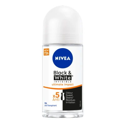 Afbeelding van Nivea Black &amp; White Invisible Ultimate Impact Deoroller 50ML