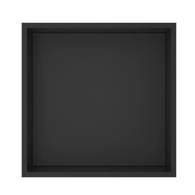 Afbeelding van Best Design Moya inbouwnis 30.5x30.5x7cm Mat zwart
