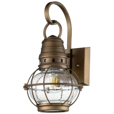 Afbeelding van Buitenwandlamp Bridgeton messing Ø 17,8 cm