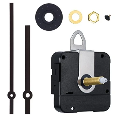 Afbeelding van 31 mm lange kwarts klok uurwerk DIY reparatie kit (zwart)