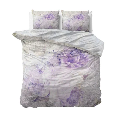 Afbeelding van Dekbedovertrek Katrine White Lits jumeaux (240x200/220 cm) Katoen satijn Wit Manilla Satin Ga naar Dekbed Discounter.nl &amp; Profiteer Nu