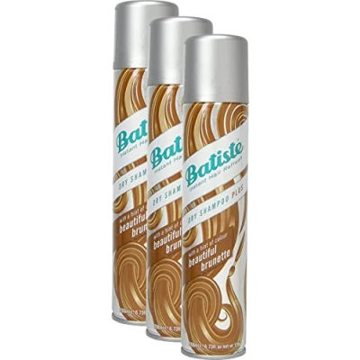 Afbeelding van Batiste Beautiful Brunette Droogshampoo met een vleugje kleur voor bruin haar, fris haar alle haartypes, 3 stuks (3 x 200 ml)