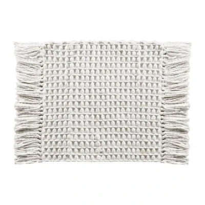 Afbeelding van Heckettlane Madras Badmat 60x60 cm Off White