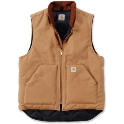 Afbeelding van Carhartt Duck Vest Arctic Quilt Lined Bruin Bodywarmer Heren XL