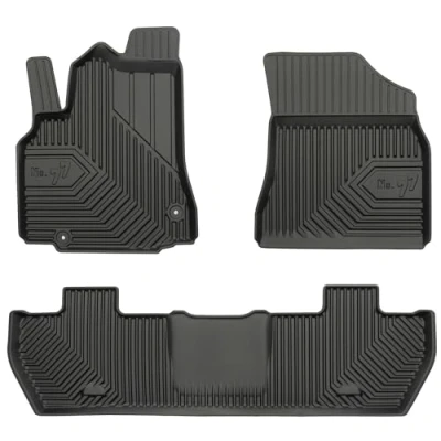 Afbeelding van M MOTOS Rubberen vloermat voor Citroen Berlingo II 2008 2018, verbeter je reiscomfort met de nr. 77 zwarte antislip mat auto, alle weersomstandigheden, bescherming tegen vuil