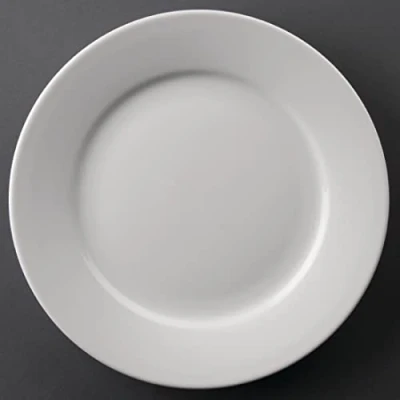 Afbeelding van Olympia Athena borden met brede rand 22,8cm (12 stuks)