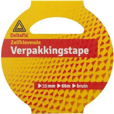 Afbeelding van Deltafix Verpakkingstape Bruin 38mm X 66m1