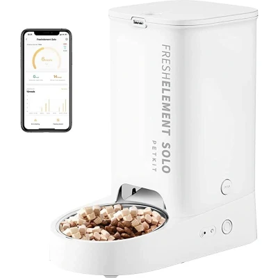 Afbeelding van PETKIT Element SOLO WIT Automatische Voerbak Kat 3L Vershoudend met App
