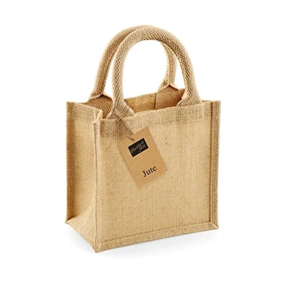 Image de Westford Mill Sac cadeau en jute (4 litres) (Taille unique) (Naturel) UTBC3617