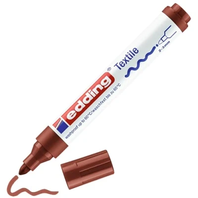 Afbeelding van edding 4500 textielmarker bruin 1ST 2 3 mm / 4 4500007