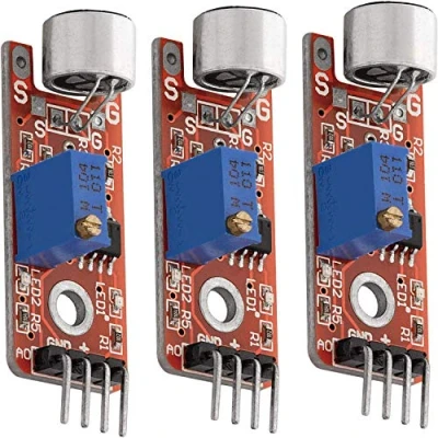 Afbeelding van AZDelivery 3 x KY 037 Hooggevoelige Microfoon compatibel met Arduino Inclusief E Book!