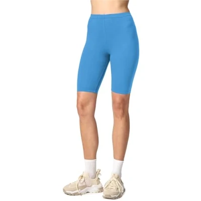 Afbeelding van Merry Style MS MS10 145 LE Dames Leggings Sport Vrijetijdsbroek Kort Viscose Sporbroek Yogabroek Blauw L
